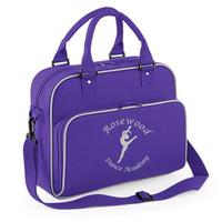Rosewood Purple and Silver Junior Bowler Bag